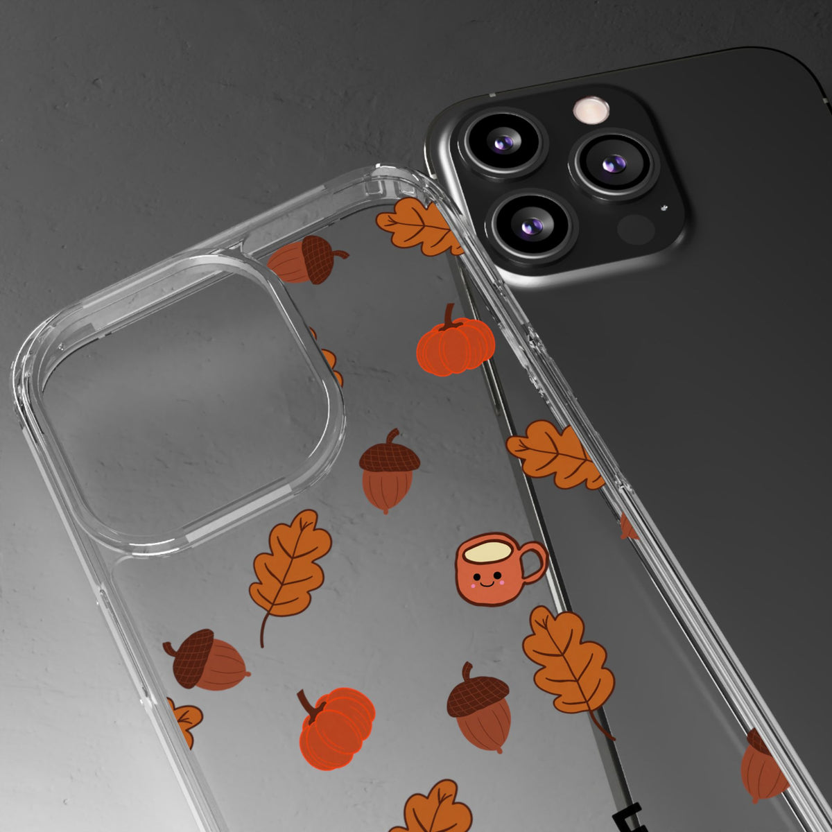 Leaves & Acorns | Clear