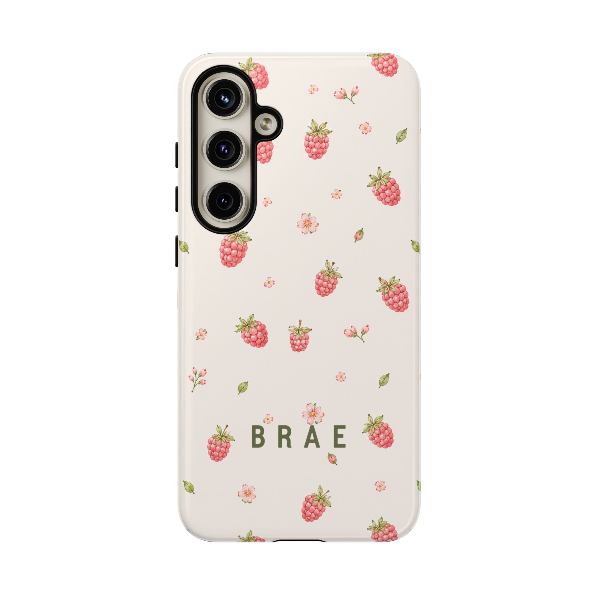 Raspberries and Leaves
