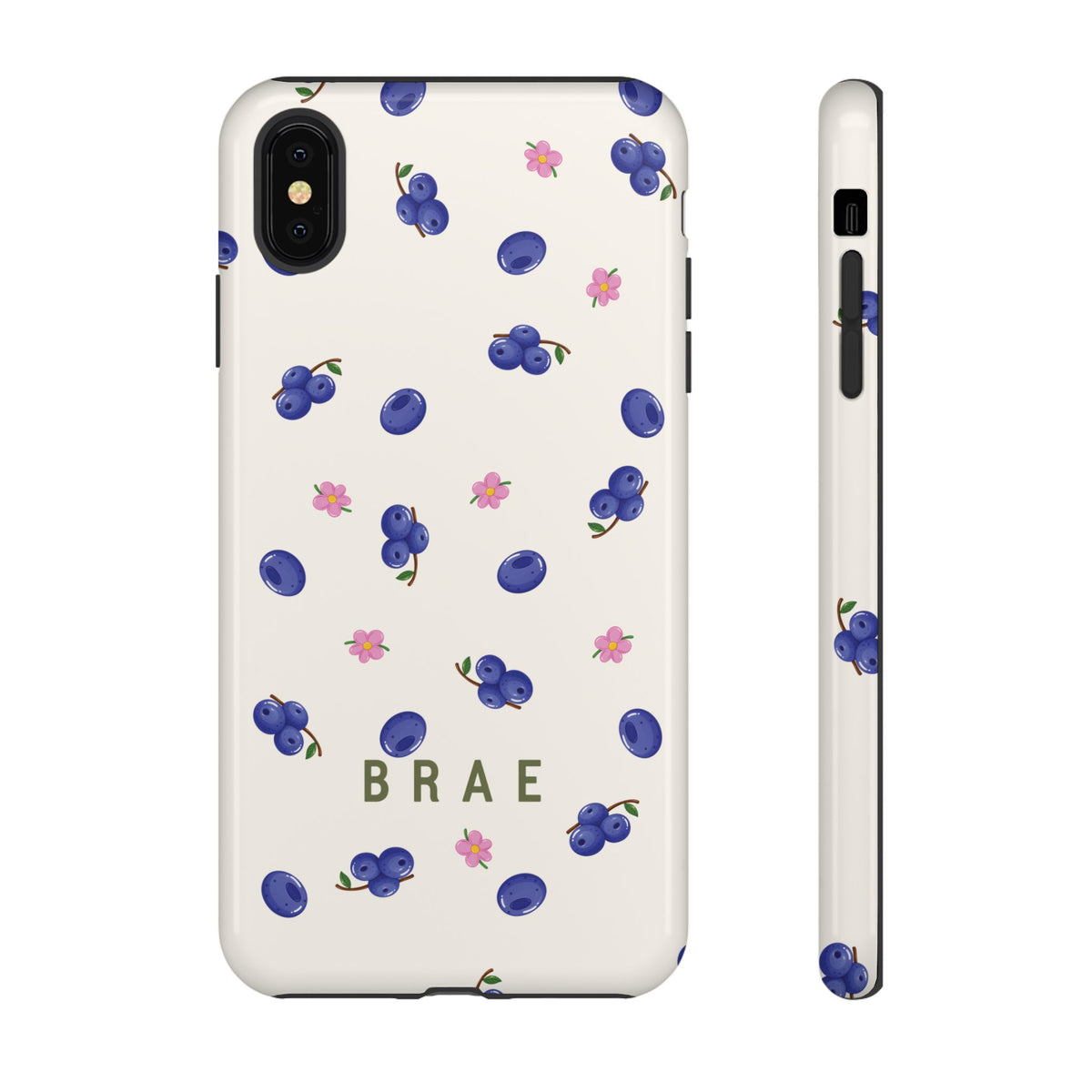 Blueberries and Leaves