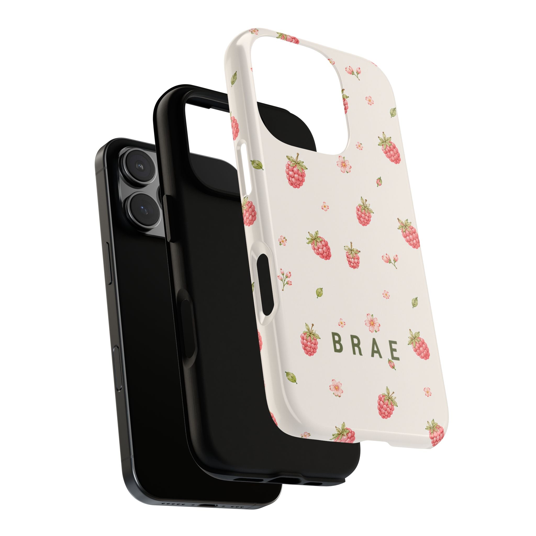 Raspberries and Leaves