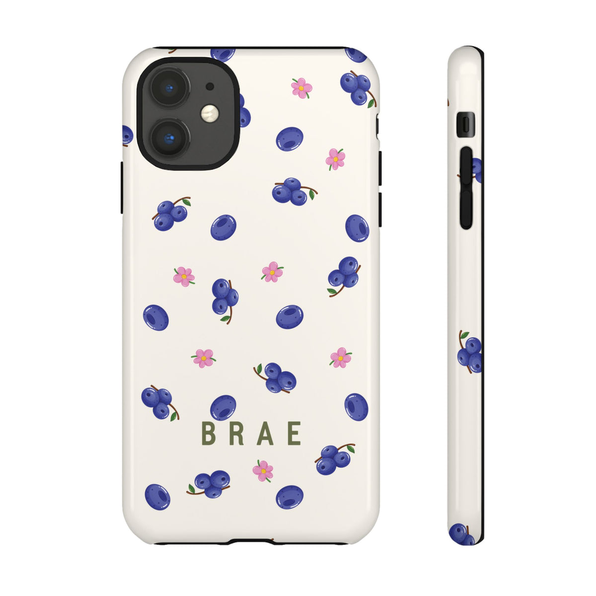 Blueberries and Leaves