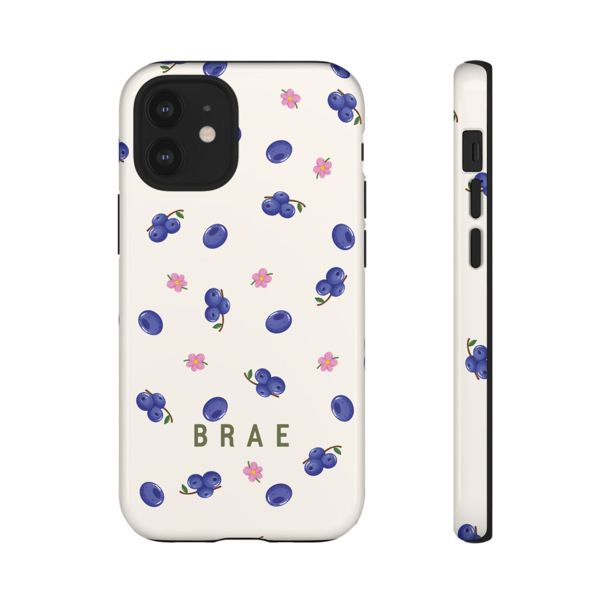 Blueberries and Leaves