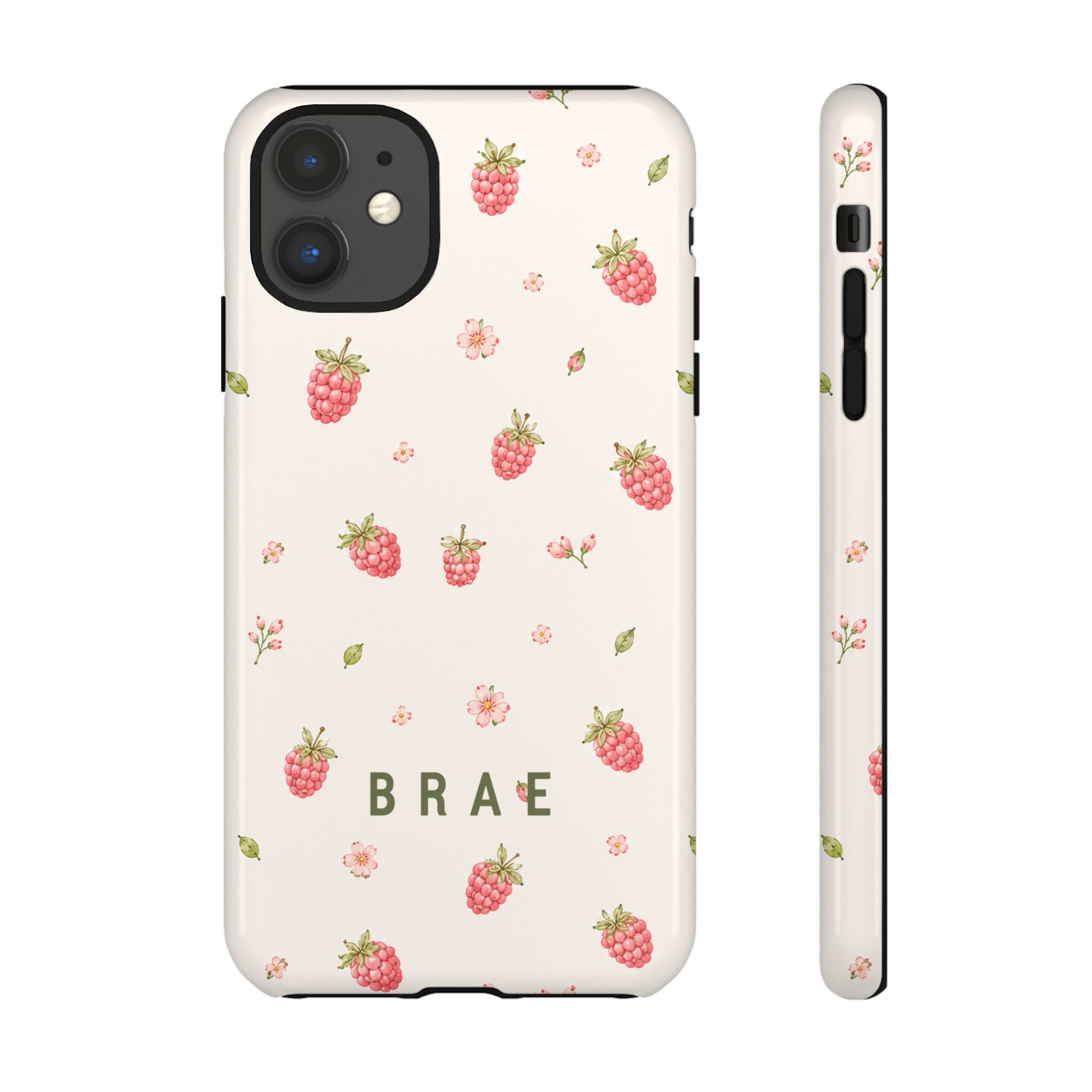 Raspberries and Leaves