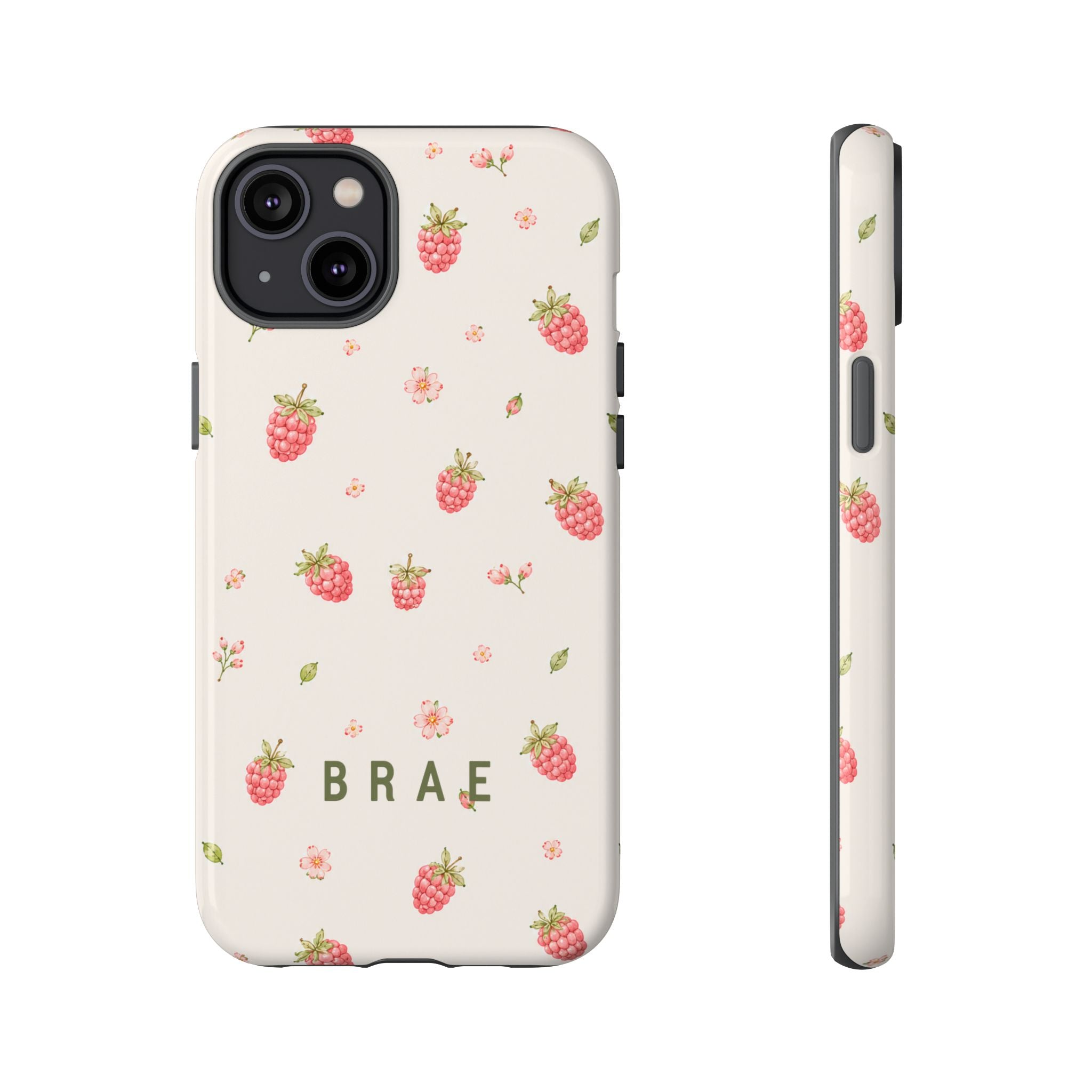 Raspberries and Leaves