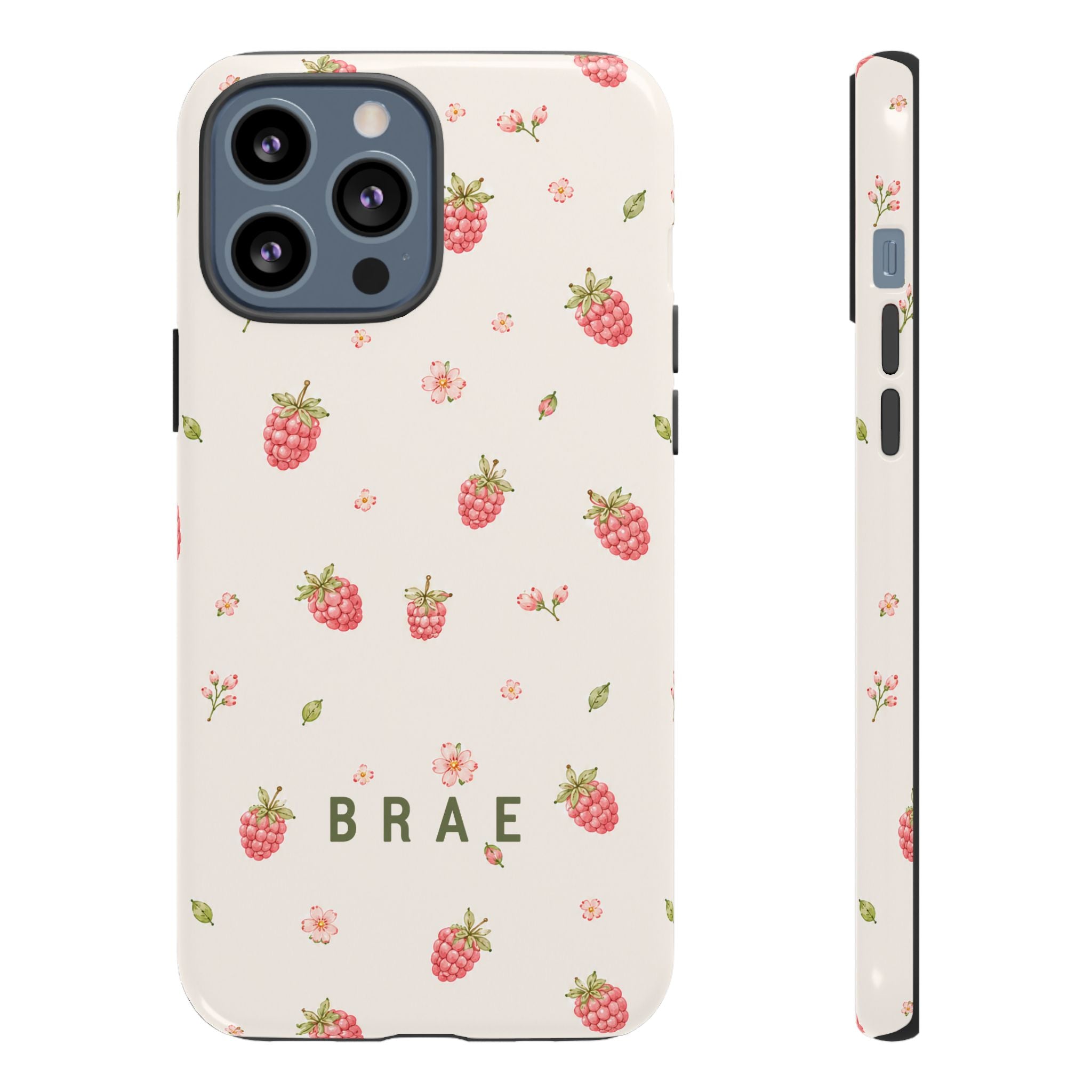 Raspberries and Leaves