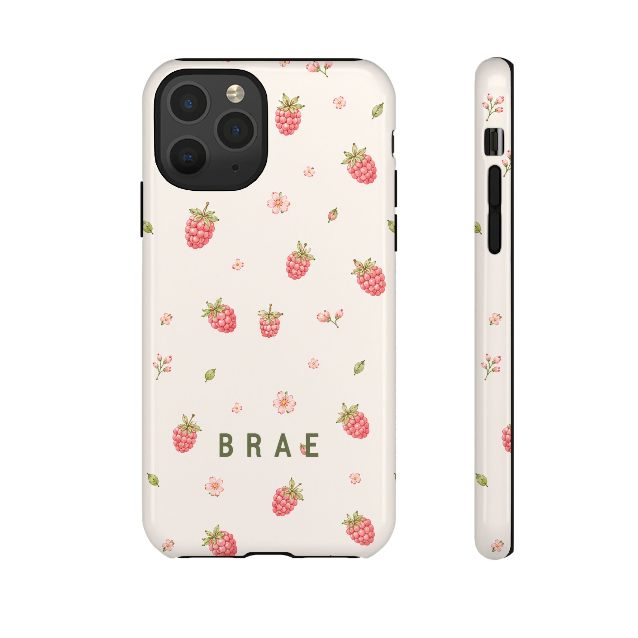Raspberries and Leaves