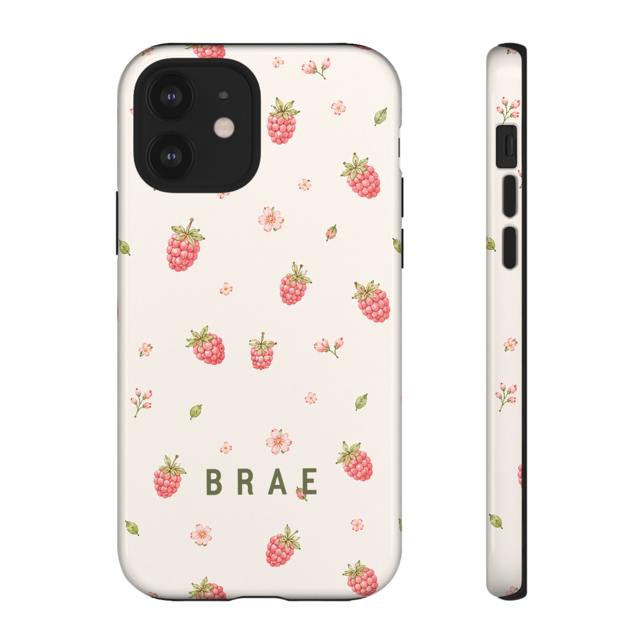 Raspberries and Leaves