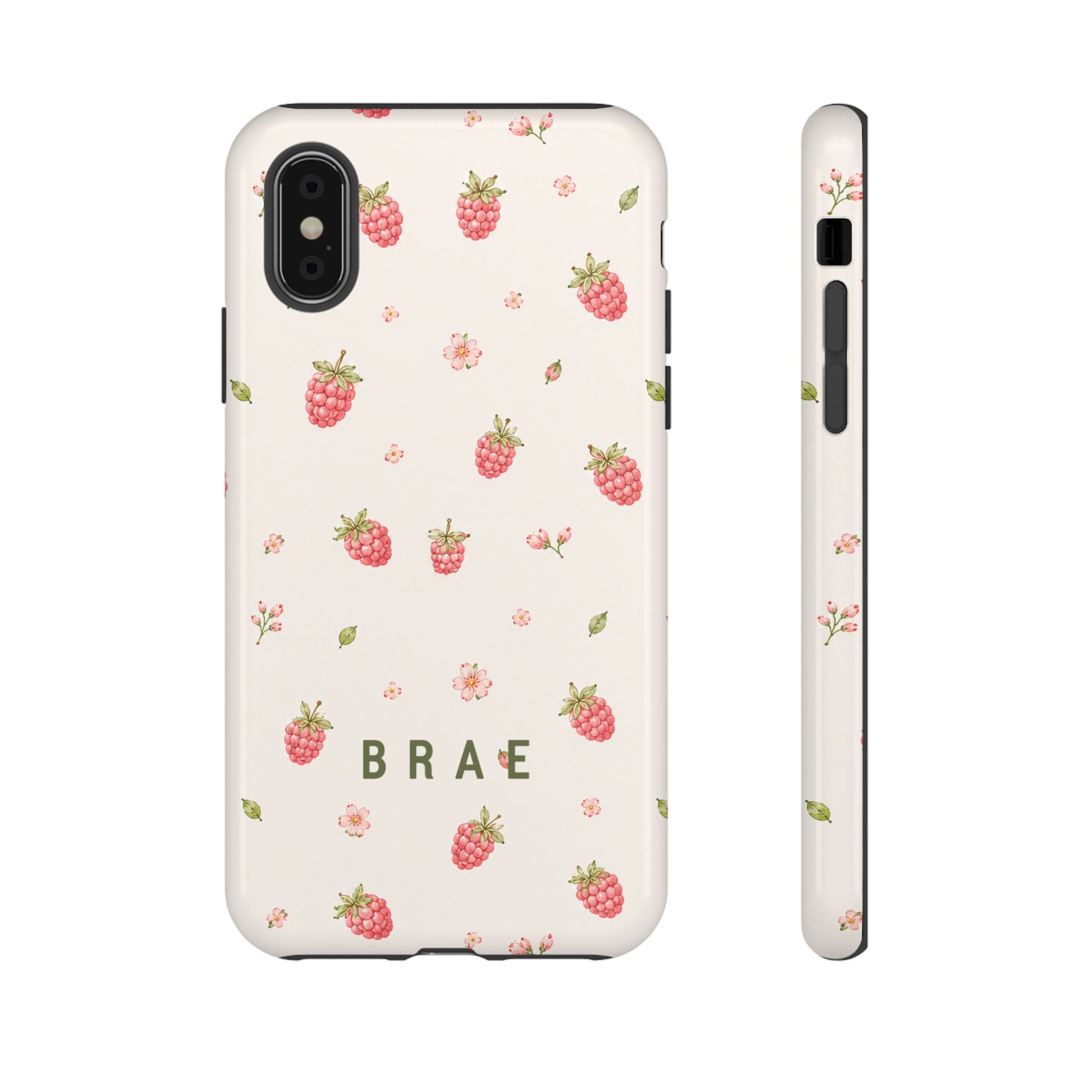 Raspberries and Leaves
