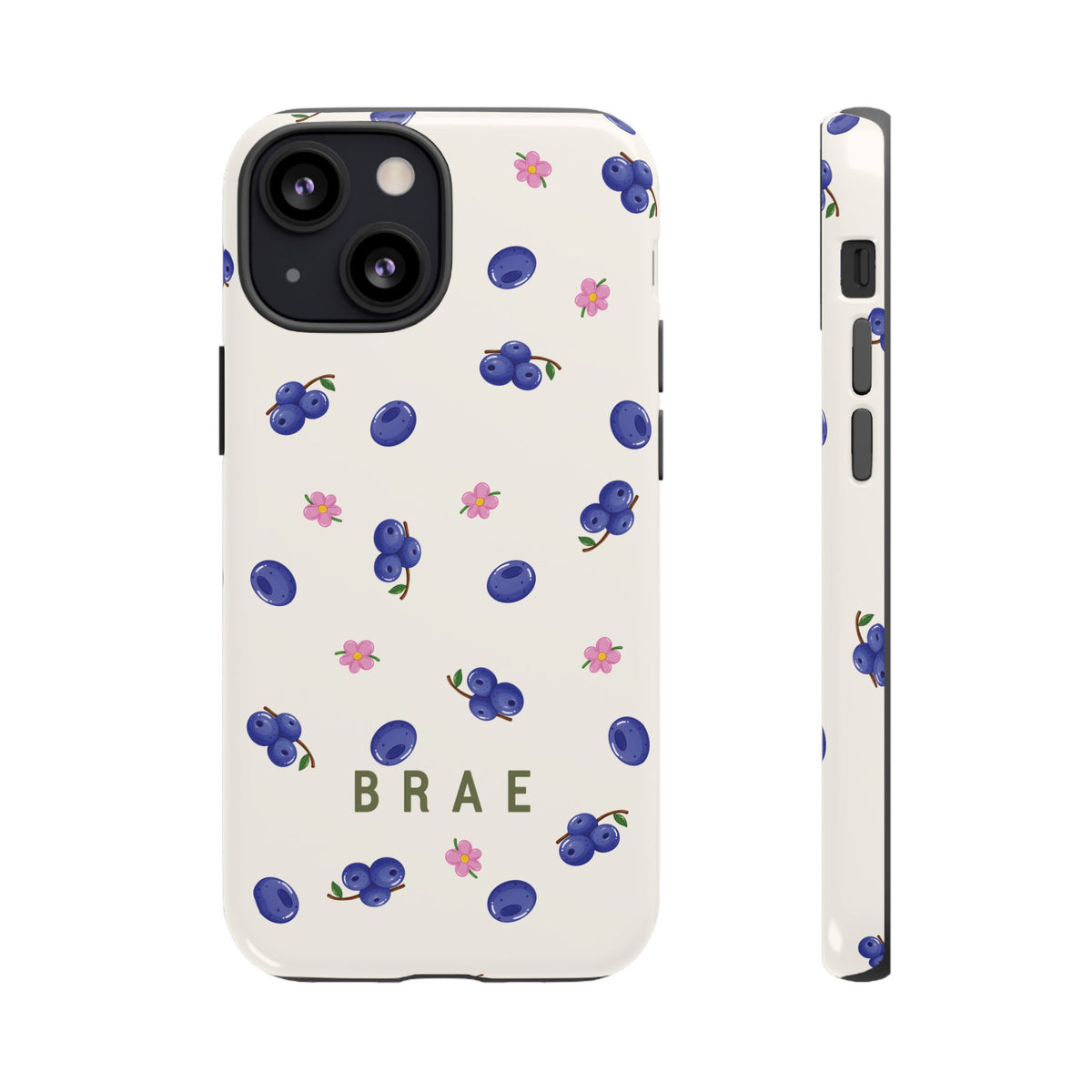 Blueberries and Leaves