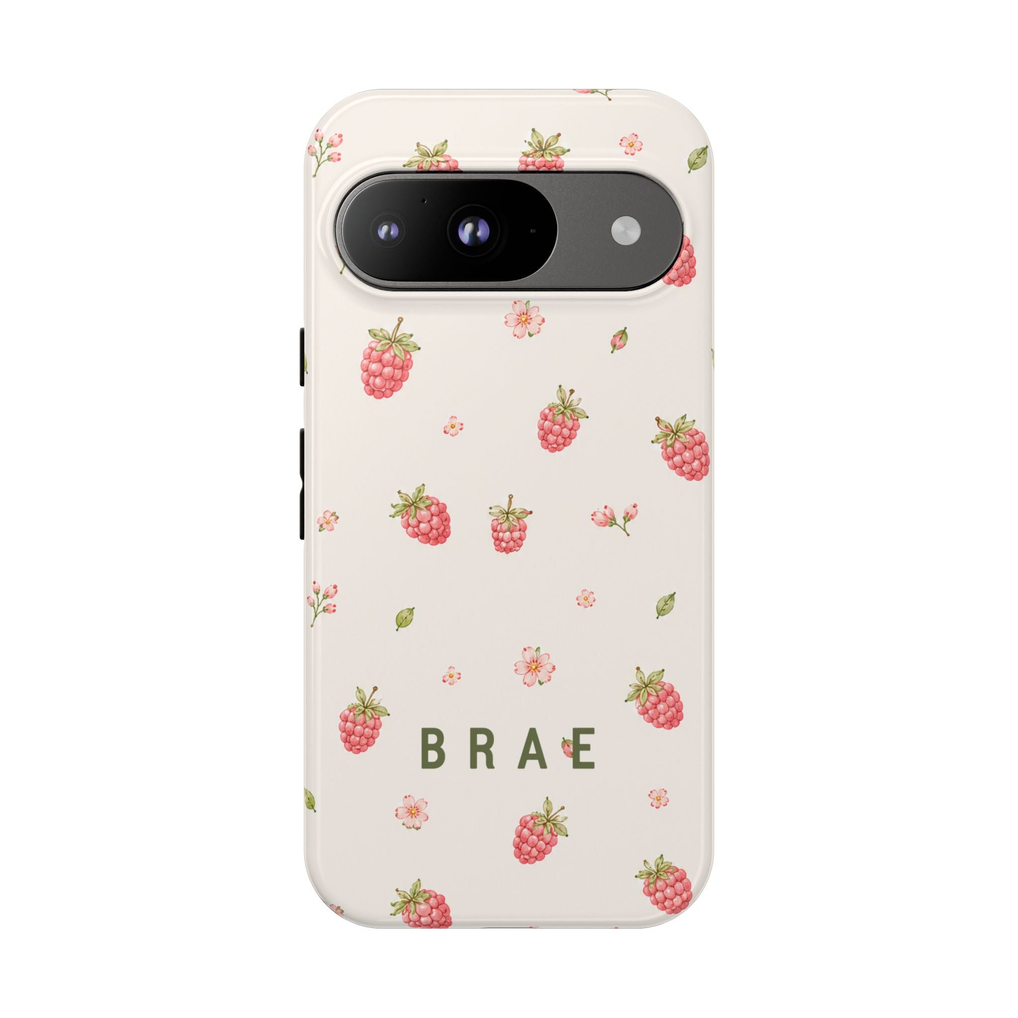Raspberries and Leaves