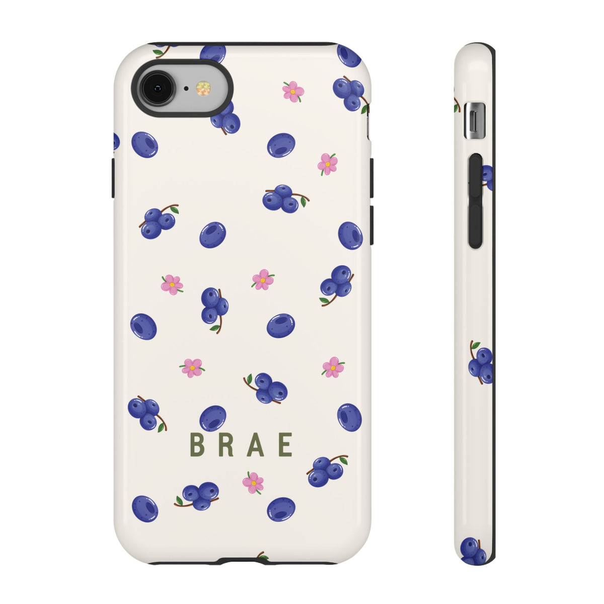 Blueberries and Leaves