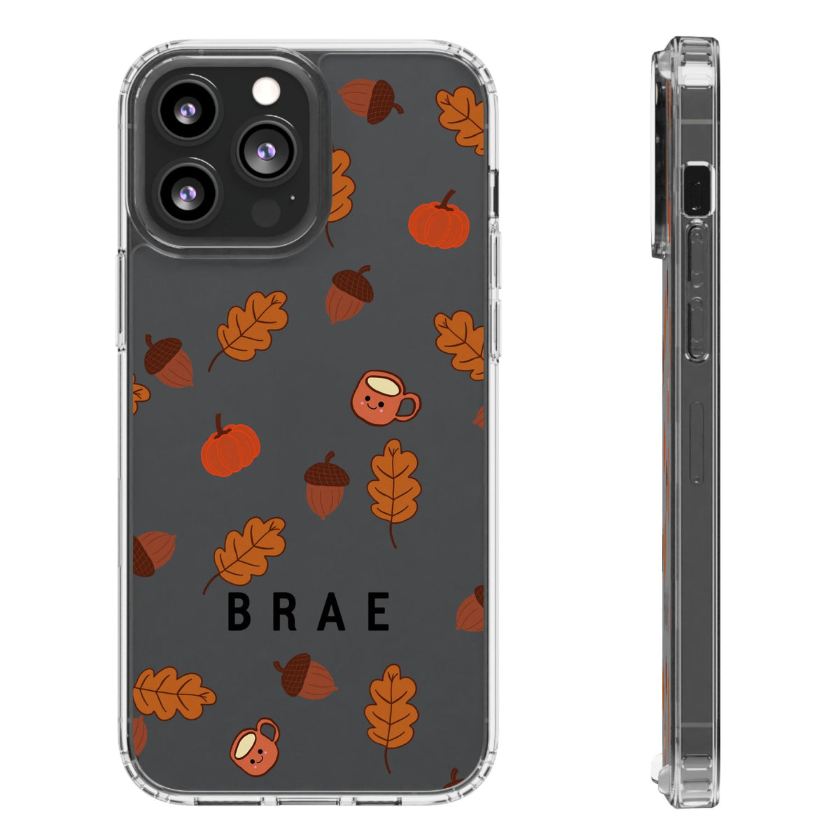 Leaves & Acorns | Clear