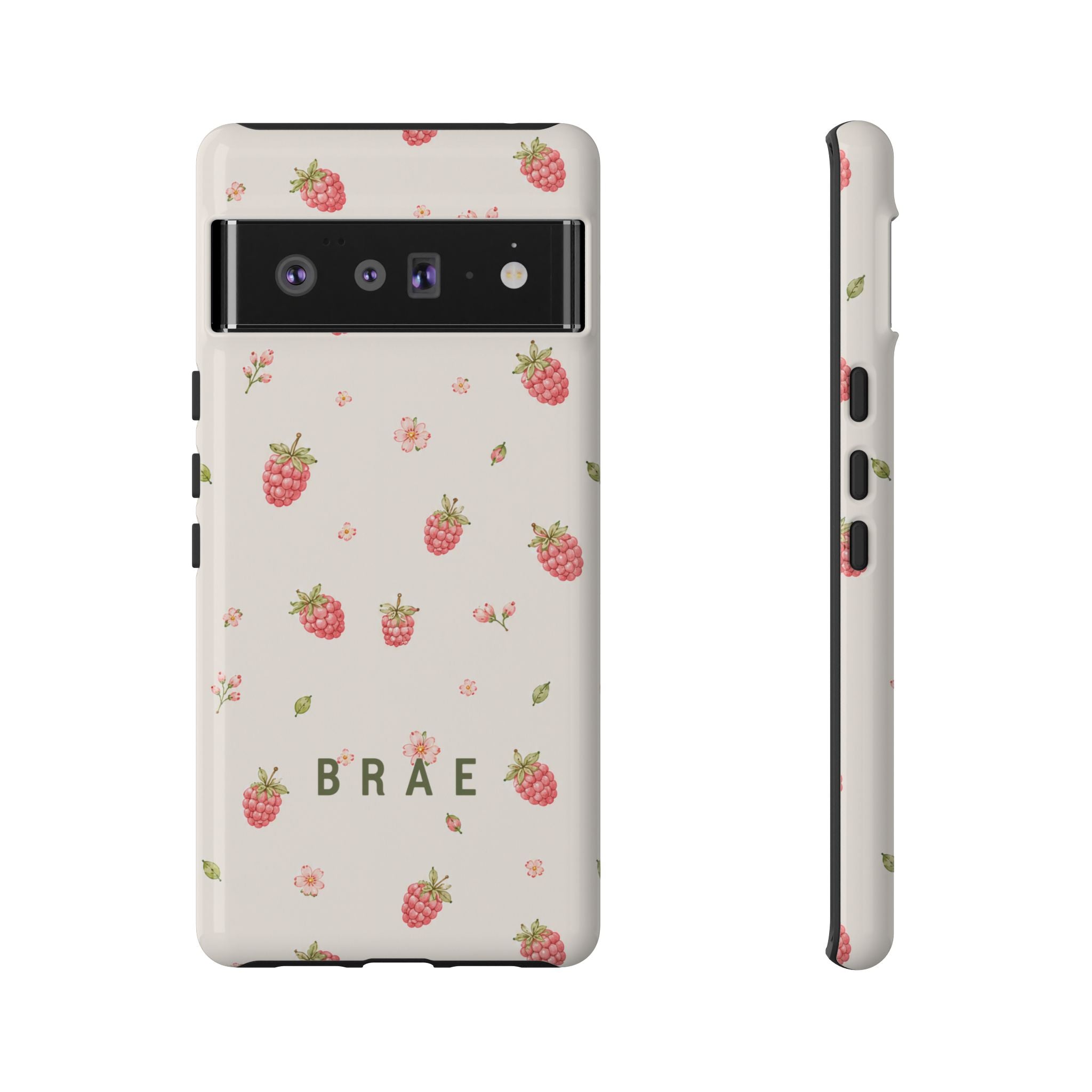 Raspberries and Leaves