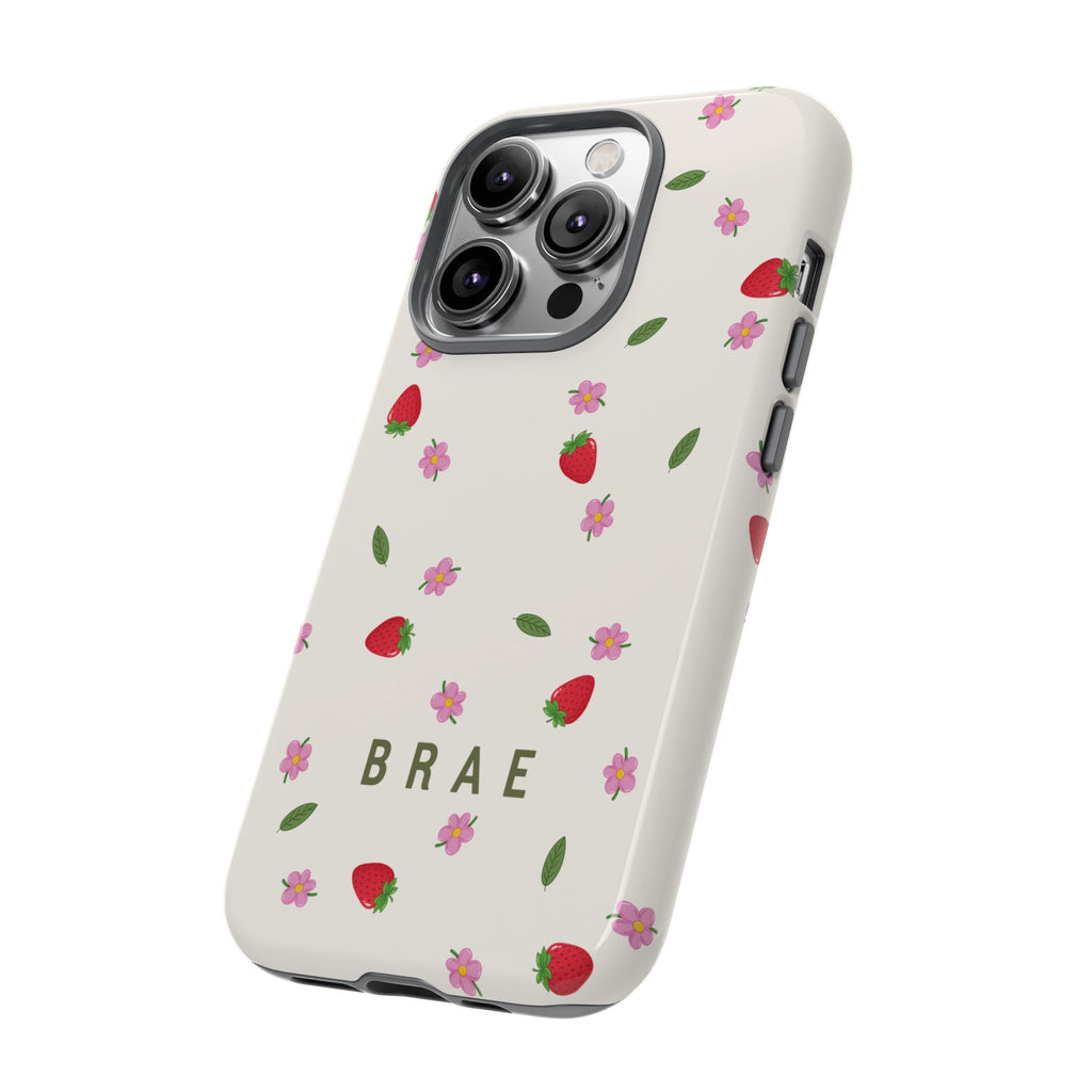 Strawberries and Leaves
