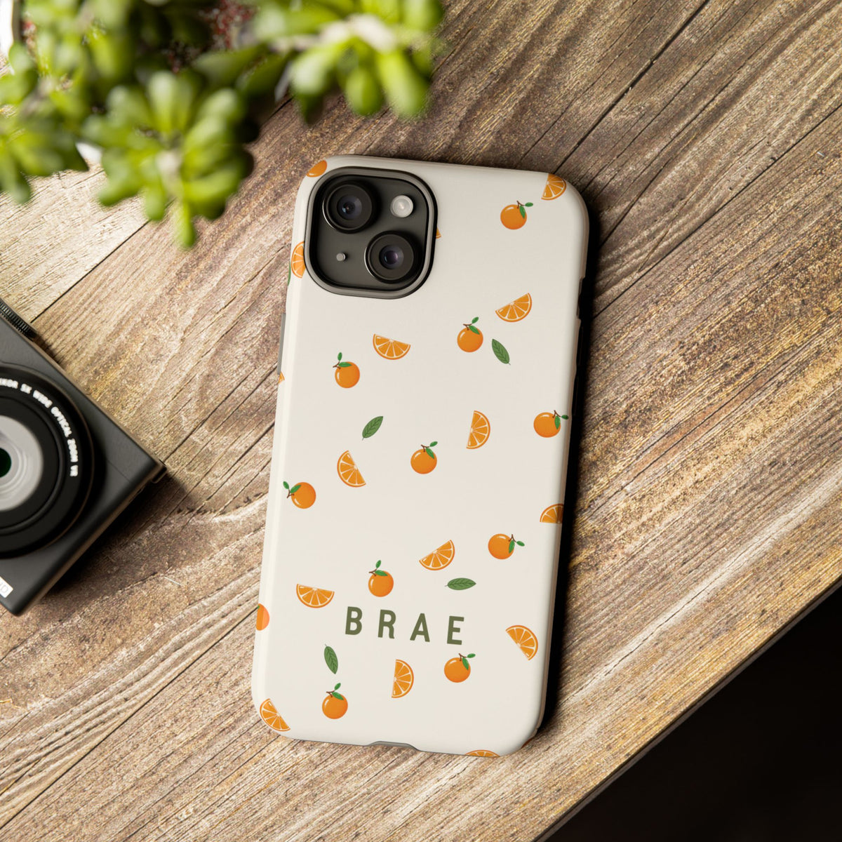 Orange and Leaves