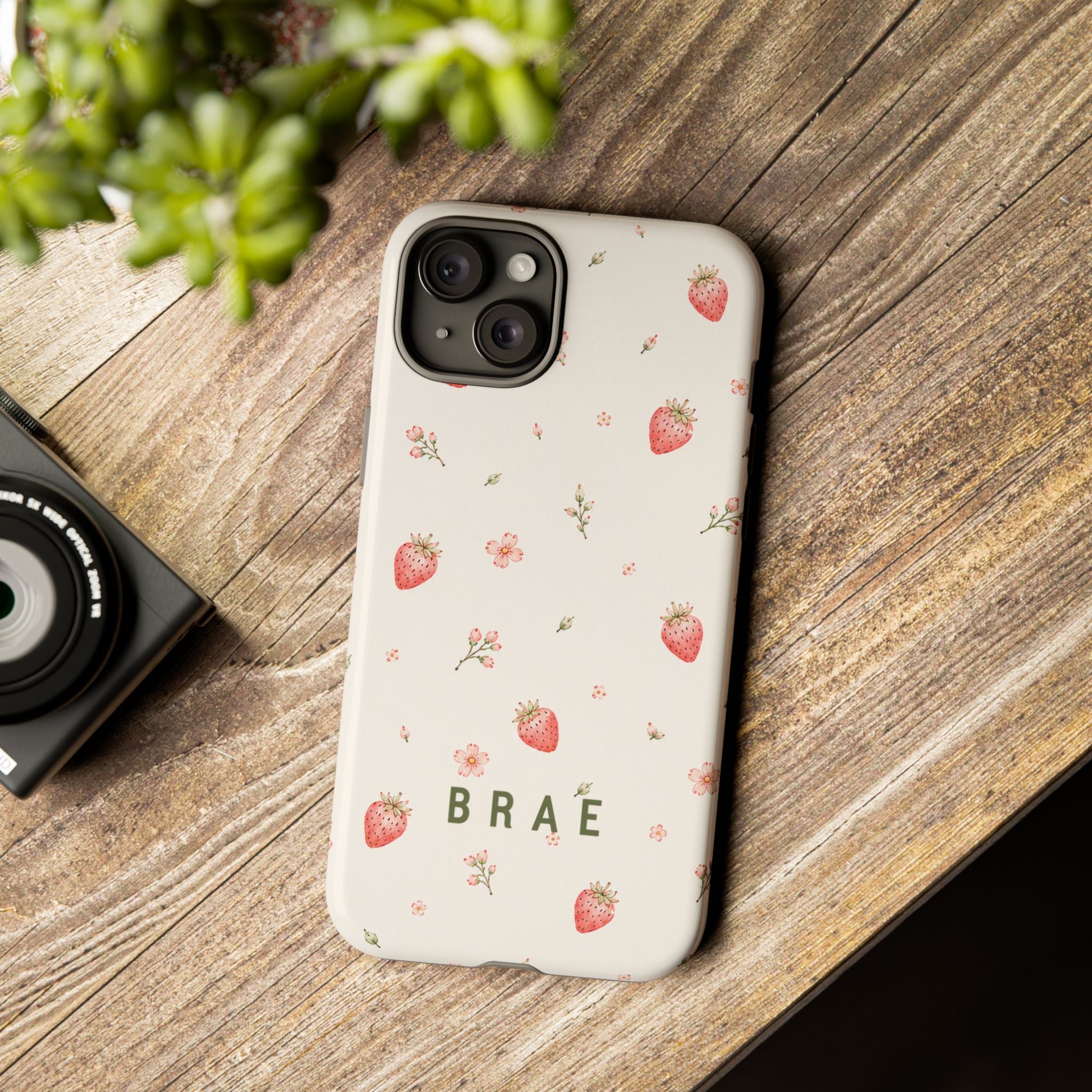 Strawberries and Leaves