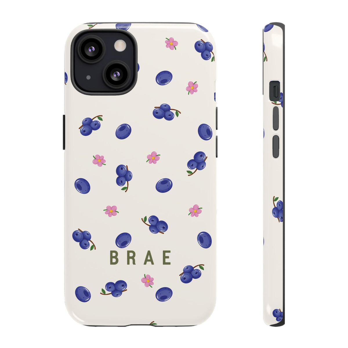 Blueberries and Leaves