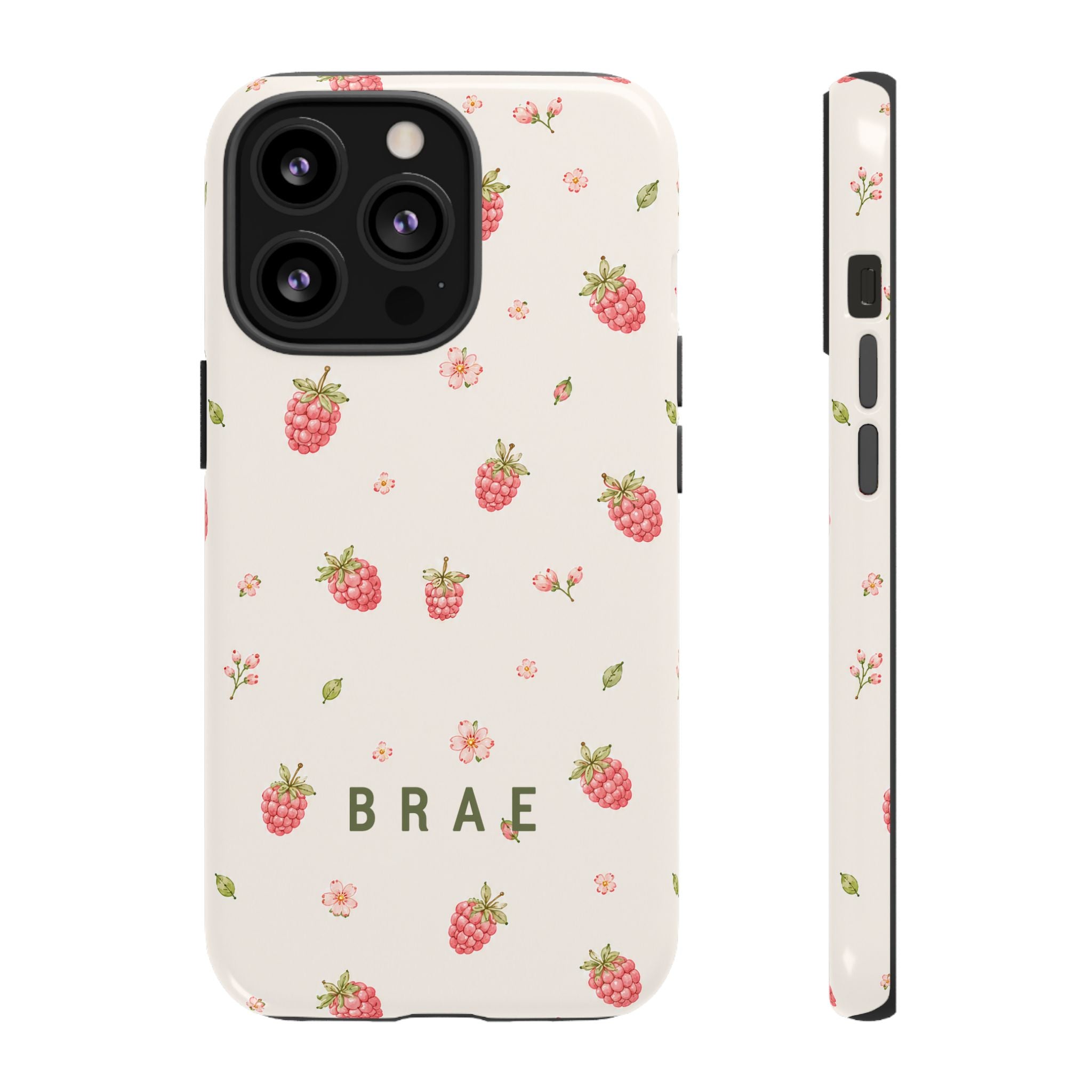 Raspberries and Leaves