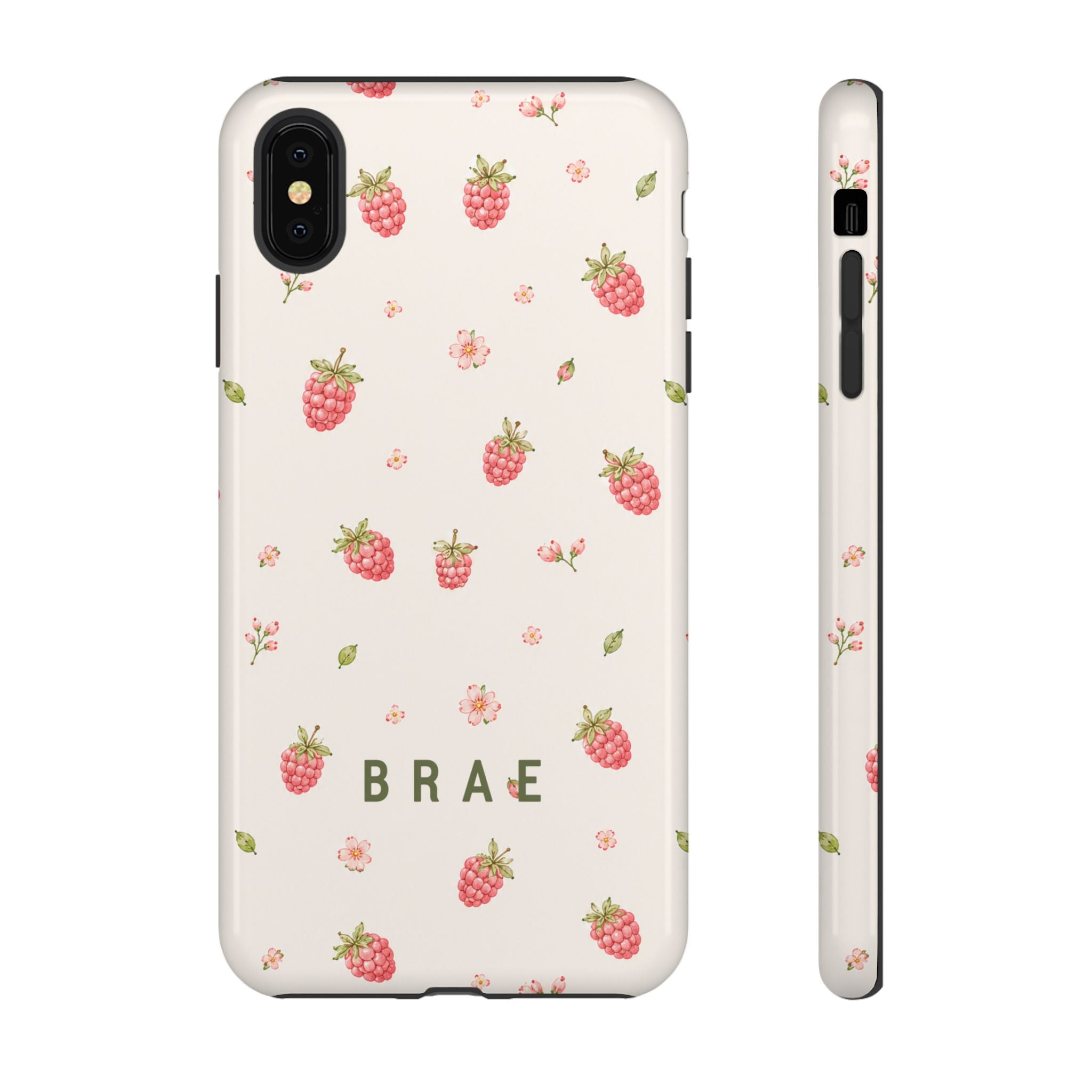 Raspberries and Leaves